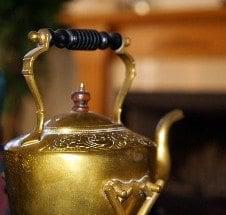 brass teapot