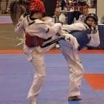 taekwondo sparring match