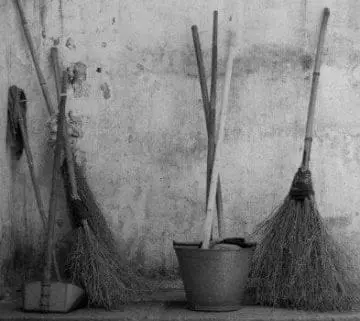 old fashioned brooms
