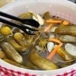 pickles in a crock
