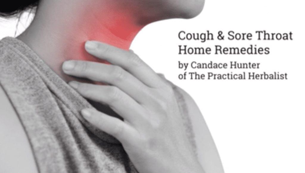 woman with sore throat. Cough & Sore Throat Remedies with Candace Hunter of The Practical Herbalist